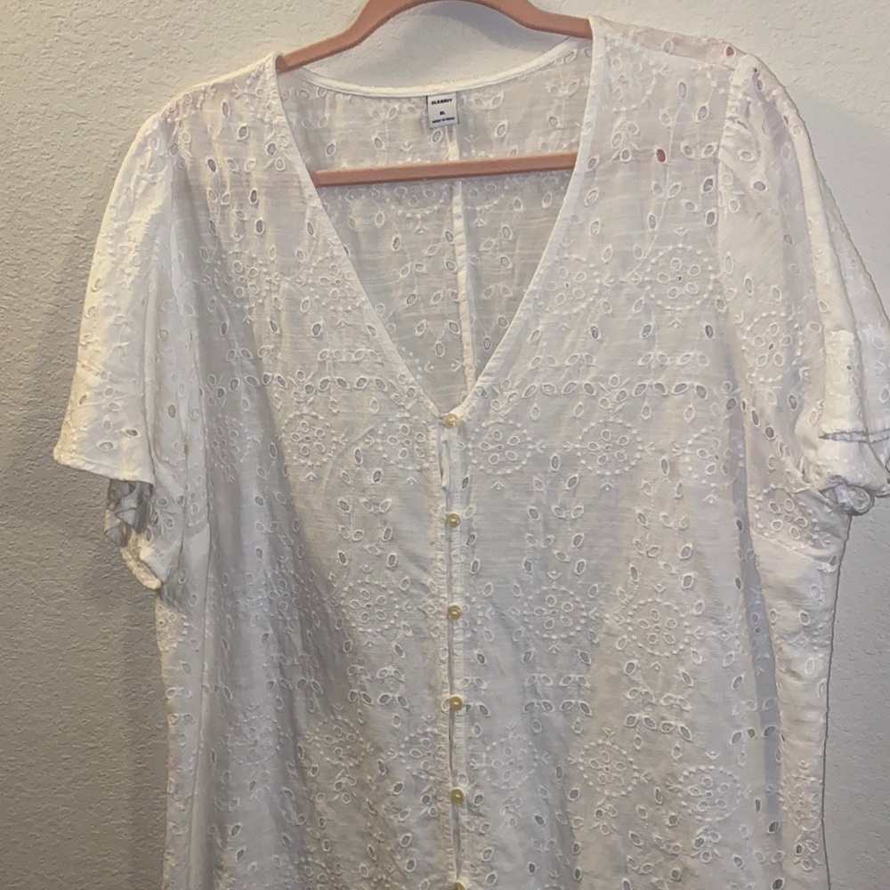 Eyelet blouse